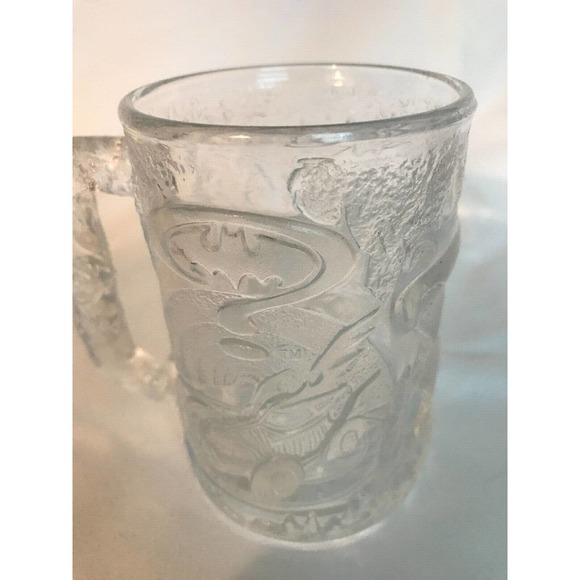 VINTAGE-McDonald's Batman Forever "Robin" Glass Cup/Mug DC Comic 1995 *RARE - Picture 8 of 12